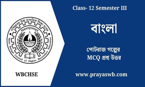 পোটরাজ গল্পের MCQ প্রশ্ন উত্তর