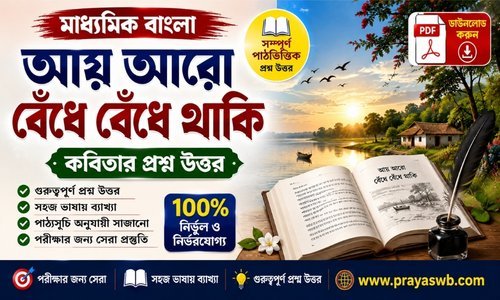 আয় আরো বেঁধে বেঁধে থাকি কবিতার প্রশ্ন উত্তর